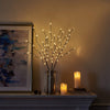 Home Decorative Twig Lights with 60 LED White Lights Waterproof Plug