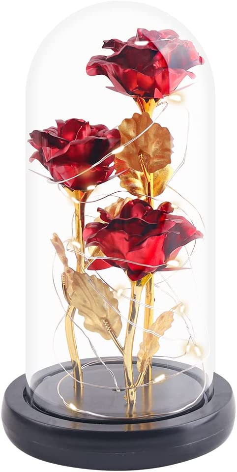 RED Artificial Flower Rose Gift