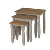 Nest of Tables Grey Wax Piccolo Solid Pine 3