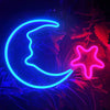 Neon Sign LED Moon Star Shaped