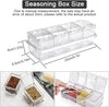 4 Piece Clear Acrylic Seasoning Box