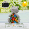 Solar Garden Frog Statue Outdoor Ornament