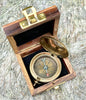 Vintage Brass Noctilucent Pocket Compass Hiking Camping Watch Style Retro ONE