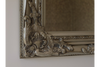 Rectangular Ornate Silver Wall Hanging Mirror 53 x 42cm Antique Style