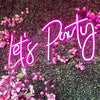 Neon "Lets Party" Led Sign