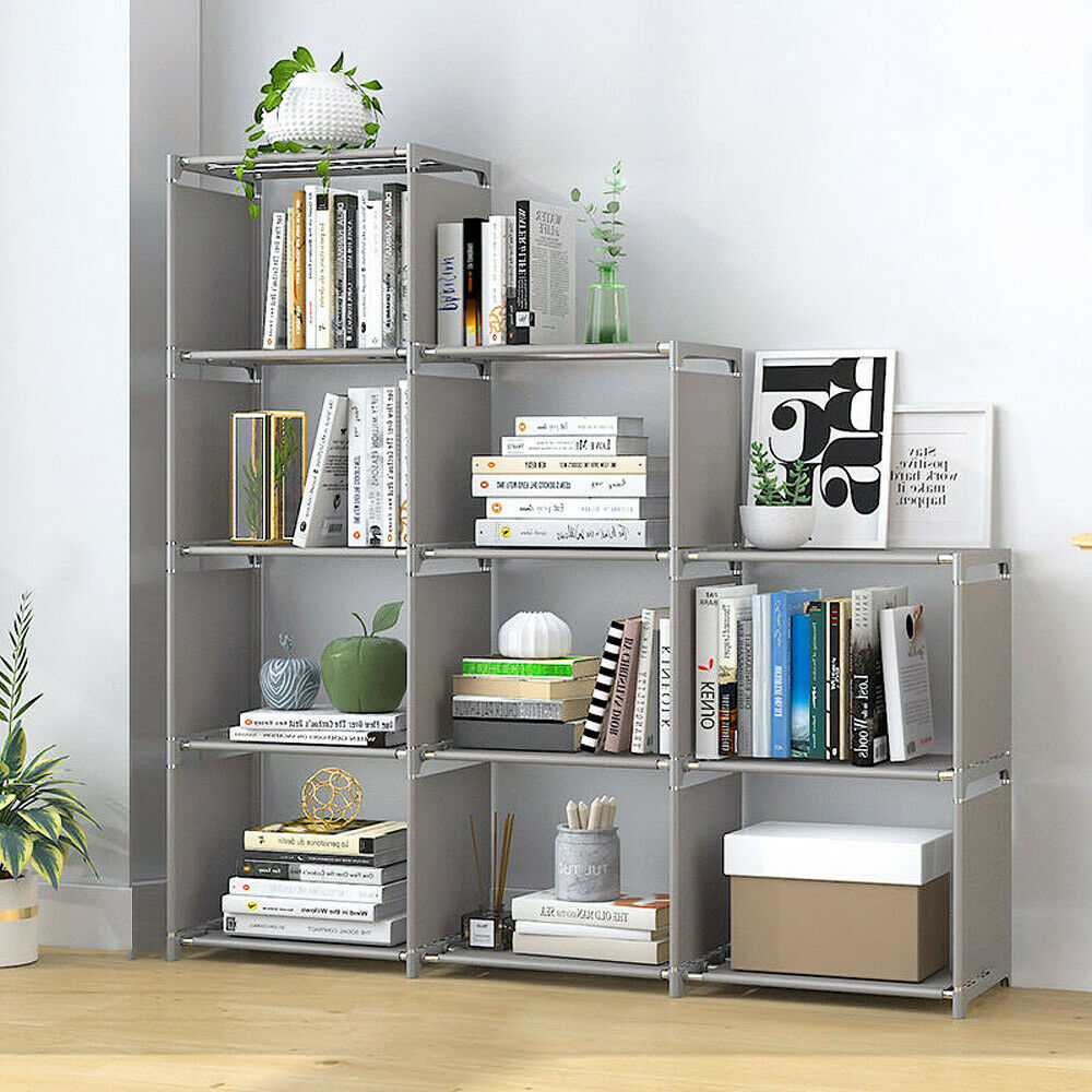 9 Cube Bookcase Shelf Display Furniture Storage Shelving Unit Living room Office