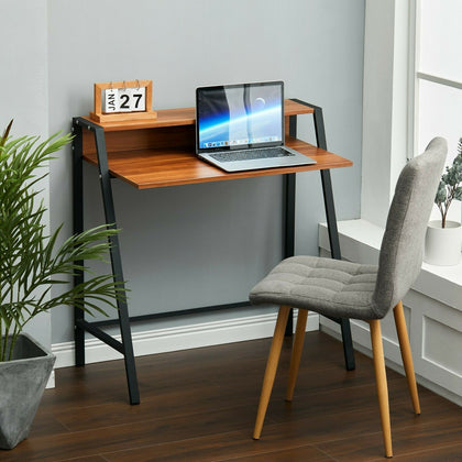 2-Tier Industrial Workstation Computer Desk