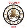 60cm Golden Roman Clock