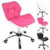 Cushioned Computer Desk Office Chair Chrome Legs Lift Swivel Adjustable Fashion