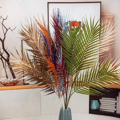 3 Branch Artificial Flower Savannah Palm Coconut Leaves Conifer Home Decor 92CM