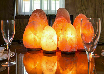 Natural Himalayan Salt Lamps 100% Authentic With Bulb & UK Plug Pink Salt Lamps