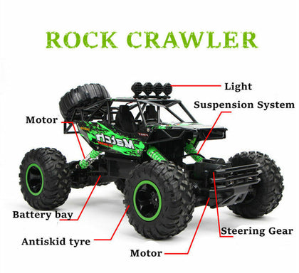 Large Remote Control RC Cars Big Wheel Car Monster Truck 4WD Kid Toy Electric UK