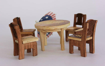 Handmade Beautiful Wooden Chair and Table Toys Set for Kids Us