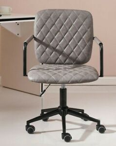 PU Leather Upholstered office chair computer desk study chair swivel adjustable