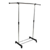 Single Bar Clothes Rail Rack Portable Hanging Display Stand with Shoe Shelf