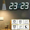 LED Digital Alarm 3D Night Wall Clock Decor Display Temperature Modern USB Home