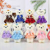 10PCS Small Teddy Bear Birthday Bouquet Wedding Valentine's Day Decoration Plush