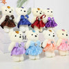 10PCS Small Teddy Bear Birthday Bouquet Wedding Valentine's Day Decoration Plush