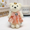 10PCS Small Teddy Bear Birthday Bouquet Wedding Valentine's Day Decoration Plush