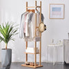 Separate Hanging Garment Coat Stand Shoe Rack w/2 Shelf Hooks