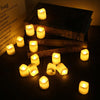 24PCS Led Tea Lights Candles LED FLAMELESS Battery Operated Wedding XMAS UK