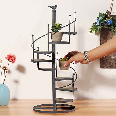 Spiral Ladder Stair 8 Tier Metal Plant Stand