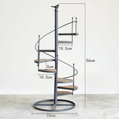 Spiral Ladder Stair 8 Tier Metal Plant Stand
