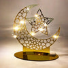 Ramadan Acrylic Eid Mubarak Decoration Mosque Muslim Table Decor LED