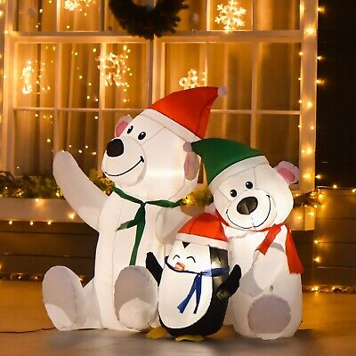4ft Polar Bear Christmas Inflatable