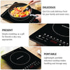 Portable 2200W Electric Induction Hob Touch Single Cooker Hot