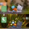 Cat Statue Solar Garden Ornaments Outdoor Decor