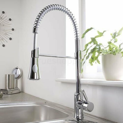 New Swivel Spout Kitchen Sink Mixer Taps with Pull Out Bidet Spray Tap Chrome