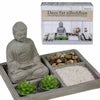 Buddha Ornament Statue Set - Tealights Deco Stones & Sand Buddhism Meditation