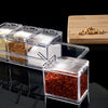 4 Piece Clear Acrylic Seasoning Box