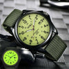 Military Mens Date Canvas Strap Analog Quartz Sport Wrist Watch