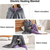 USB Electric Heated Warm Shawl, Electric Single Blanket Heated Warm Shawl,3 Levels Adjustable Temperature 8 Areas Heated