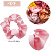 6 Pack Blush Theme Silk Satin Hair Scrunchies
