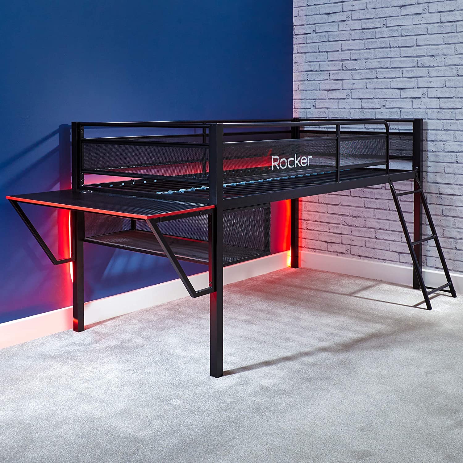 Mid Sleeper Gaming Bed with Desk