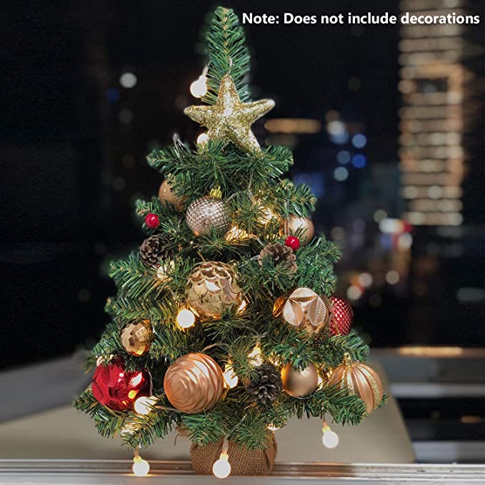 Pre-Lit Artificial Mini Christmas Tree 20 inch