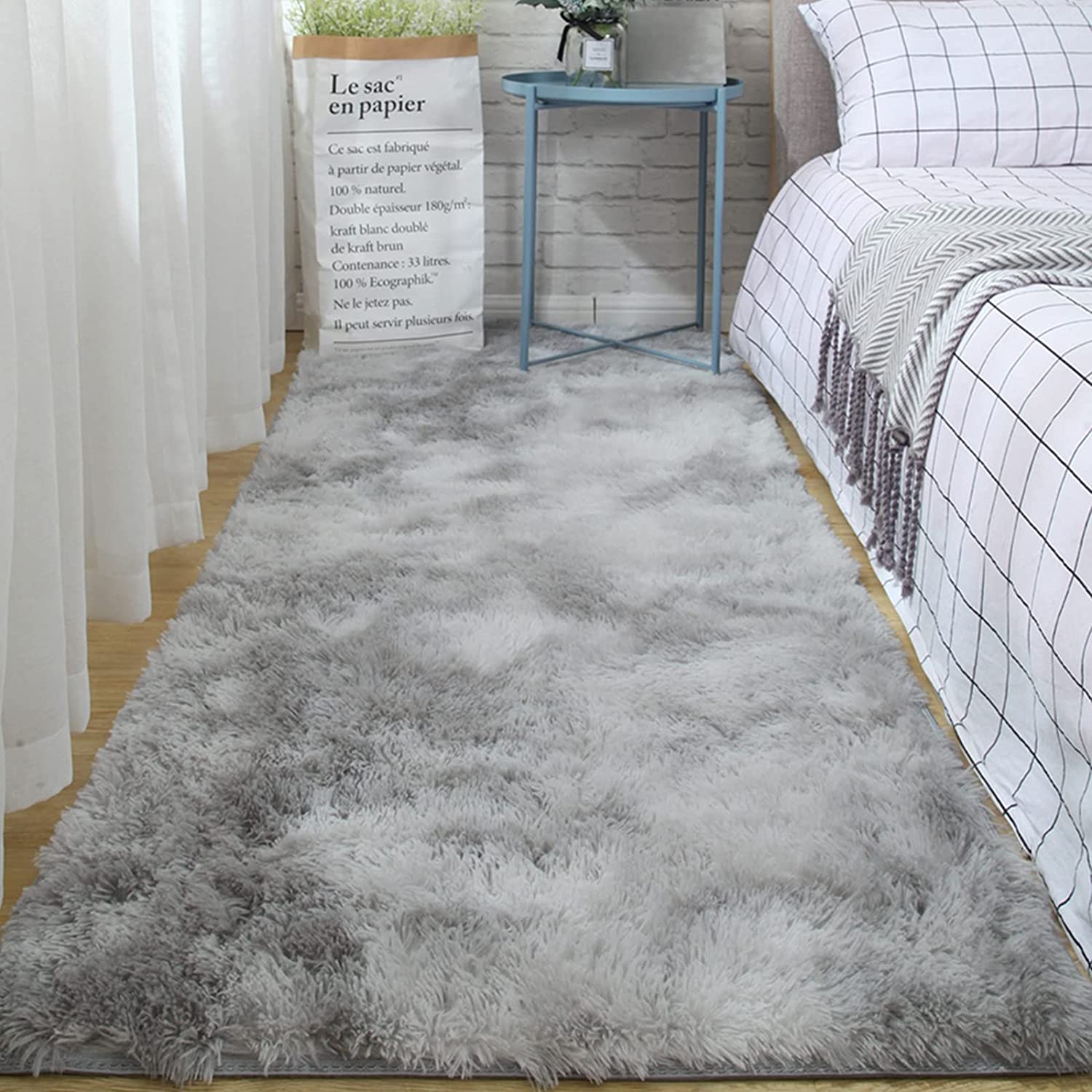 Bedroom Carpet Fluffy Carpet for Bedroom Shaggy Rug Anti-Slip Carpet Mat Super Soft Shaggy Fluffy Carpet