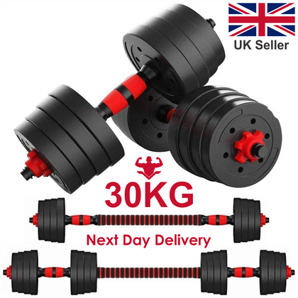 PAIR OF 30KG DUMBELLS