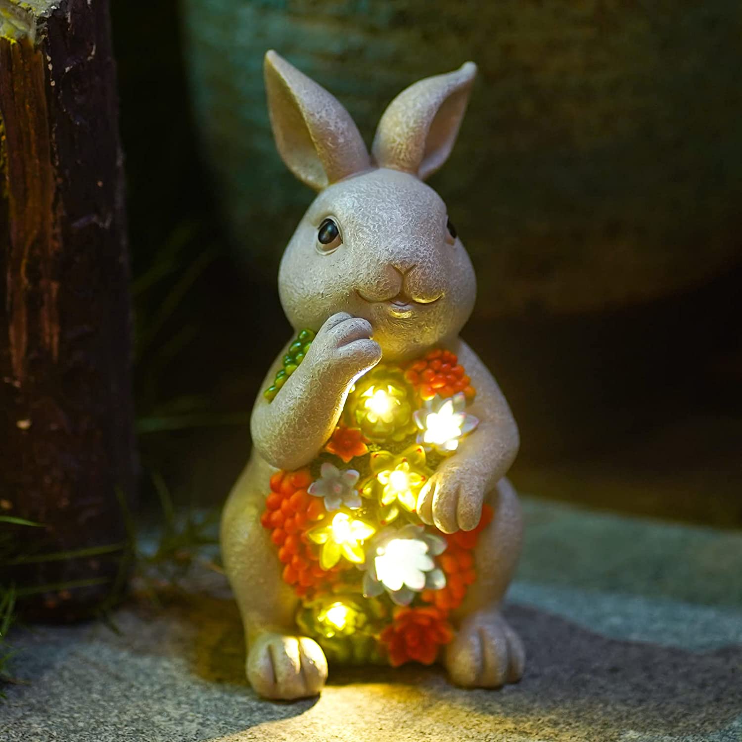 Rabbit Statue Solar Garden Ornaments